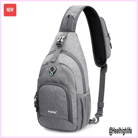 Small RFID Sling Bag Crossbody Backpack Hiking Daypack Outdoor Travel